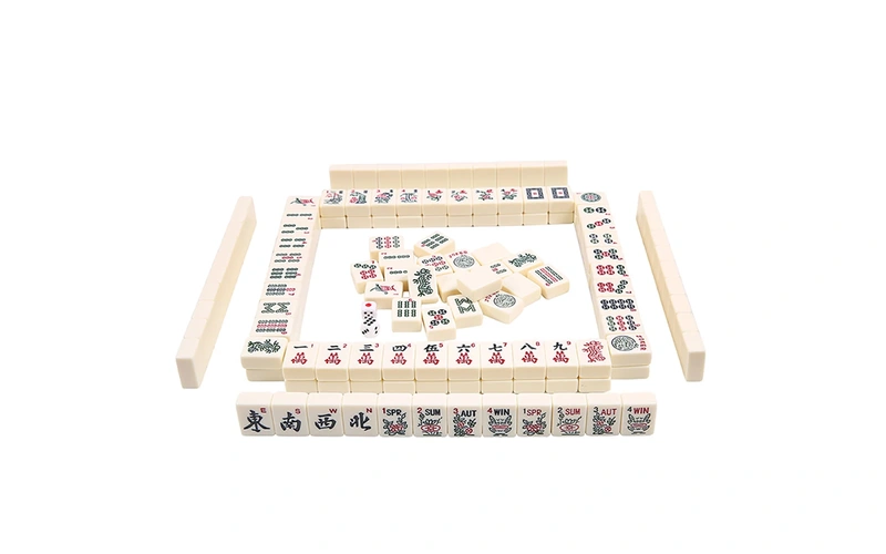 166 Packs Outdoor Arabic Numbers Mahjong Set