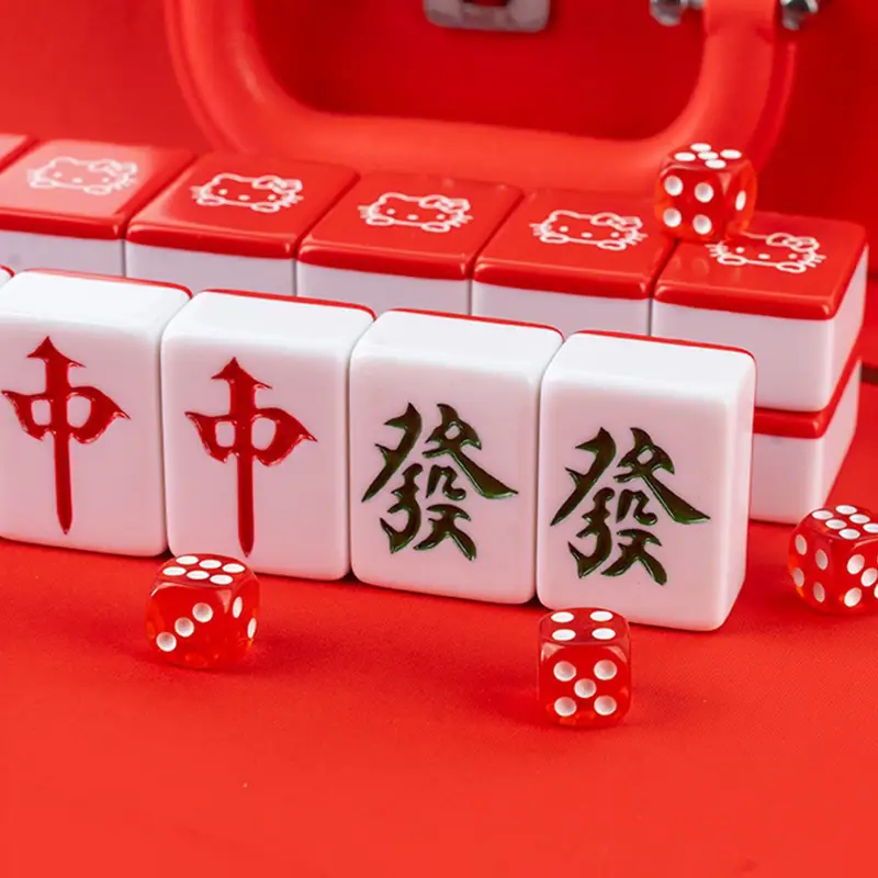american mahjong set with hello kitty pattern banner 3