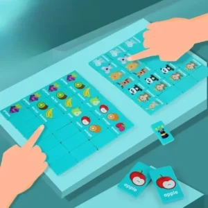 animal educational memory matching game banner 2