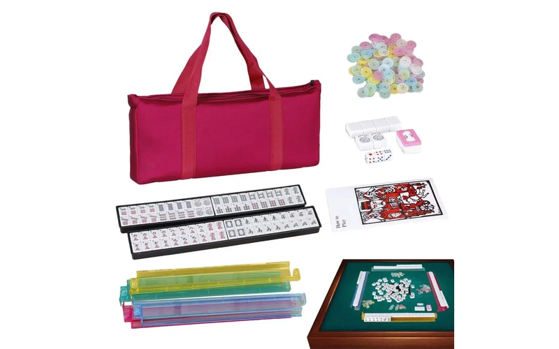 Portable Mahjong Set with Carrying Bag